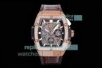 Swiss Copy Hublot Spirit Of Big Bang 45MM Diamond Bezel Grey Chronograph Dial Watch